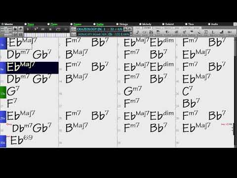 BACKING TRACK - CRAZEOLOGY (Bud Powell) (Eb) 132 BPM SWING