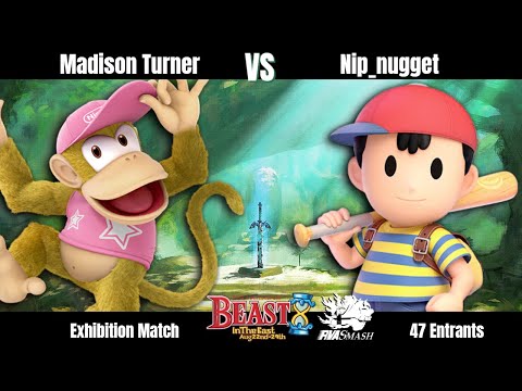 Beast in the East 8 | SSBU Exhibition Match | Madison Turner (Diddy Kong) vs Nip_nugget (Ness/Plant)