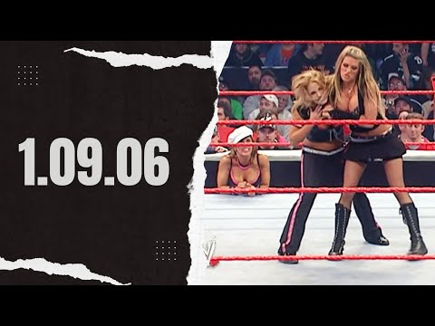 WWE Raw - 01.09.06 - Ashley vs. Trish Stratus  ft. Mickie James