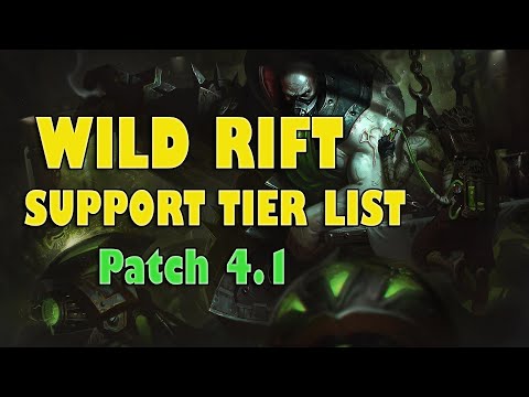 TANK META IS REAL?! WILD RIFT SUPPORT TIER LIST PATCH 4.1