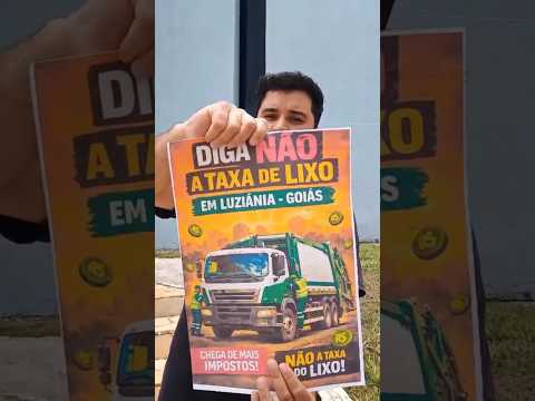 abaixo a taxa do lixo em Luziânia GO, Valparaíso de Goiás ocidental entorno Sul de Brasília
