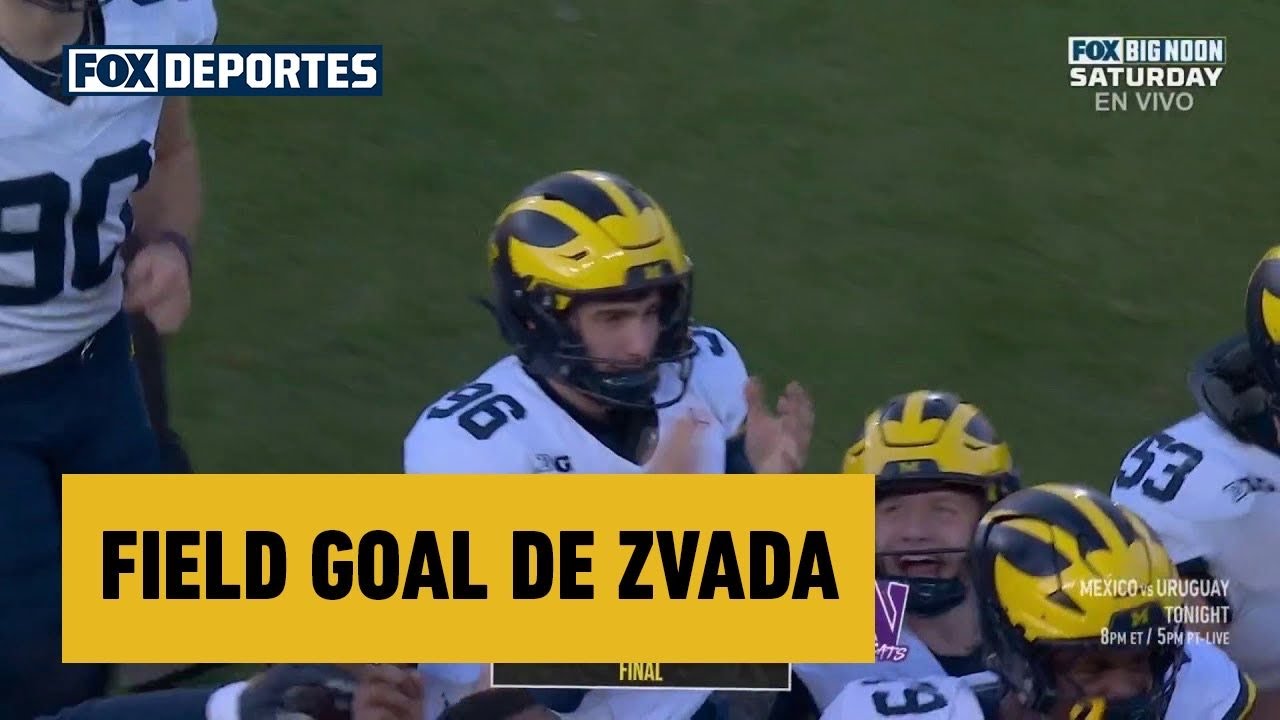 🏈😳 FIELD GOAL DE ZVADA | Michigan Wolverines 24–22 Northwestern Wildcats | College Football 2025
