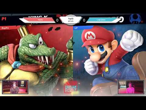Breakpoint Ultimate FIVE Top 32 - Raphy (King K. Rool) vs. Luigi player (Mario, Donkey Kong, Wario)