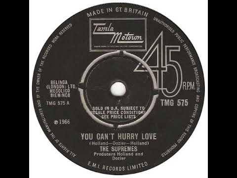 UK New Entry 1966 (280) The Supremes - You Can't Hurry Love