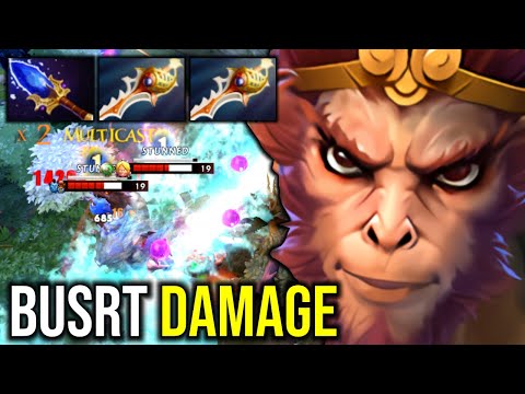 INSANE BURST DAMAGE..!!  2x Divine Rapier Monkey King 1 Hit Kill by Gabby 7.26 | Dota 2