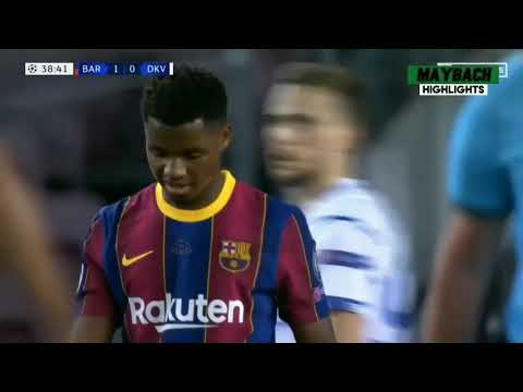 Barcelona vs Dynamo kyiv 2-1 Highlights | English commentary 2020