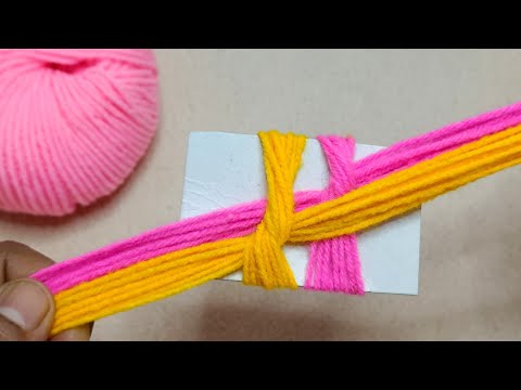 2 Superb Woolen Yarn Flower making ideas with Paper | Easy Sewing Hack