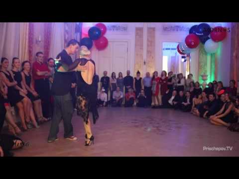  Andrey Panferov  and  Zhanna Krylova  are  dancing  at  White Nights tango festival  in  2016