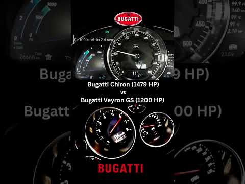 Bugatti Chiron vs Bugatti Veyron #streetracing #supercars #hypercars #autobahn #racing #germancars