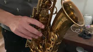 Video thumbnail for Late 55,xxx Selmer SBA Super Balanced Action Alto Saxophone Demo by DC Sax