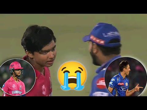 Vaibhav suryavanshi Crying 😭 | MI beat RR | IPL 2025 | Rohit sharma today bating