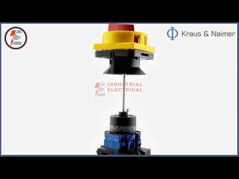 Kraus & Naimer On/Off Isolation Switch 690V 20A KG10B K300*AU2101 - Red/Yellow Handle V840G