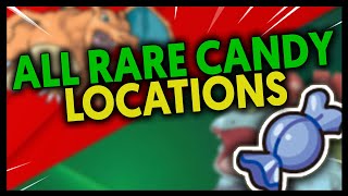 ALL RARE CANDY LOCATIONS ON POKEMON FIRE RED AND LEAF GREEN