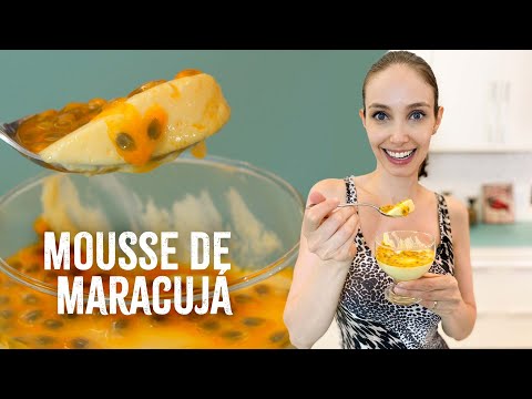 MOUSSE DE MARACUJÁ com 3 ingredientes