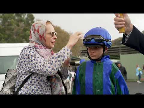 Gai Waterhouse mic'd up during the Pony Race Final