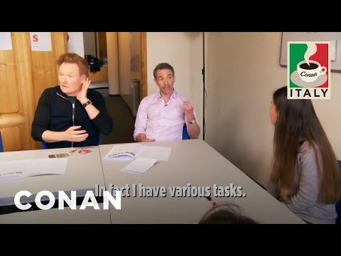 Conan & Jordan's Italian Language Lesson | CONAN on TBS