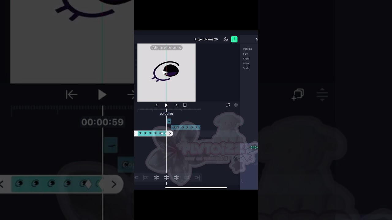// tutorial for smooth blinking in #alightmotion // #procreate #tutorial #idkwhattopost #fypシ゚viral