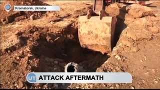 Kramatorsk Rocket Aftermath: Residents pick up pieces day after militant rocket salvo