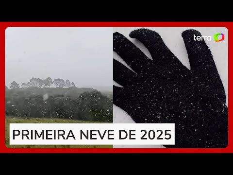 Região da Serra do Rio Grande do Sul registra neve e chuva congelada
