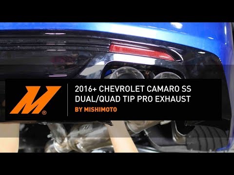 2016+ Chevrolet Camaro SS Dual/Quad Tip Pro Exhaust Installation Guide by Mishimoto