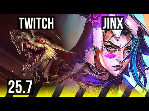 TWITCH & Maokai vs JINX & Nami (ADC) | Legendary | EUNE Master | 25.7