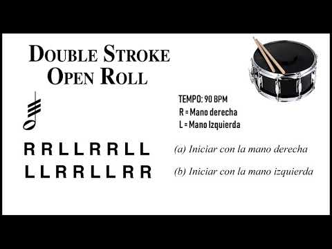 6. Double Stroke Open Roll – 40 RUDIMENTOS | Clases de Batería (FULL AUDIO )