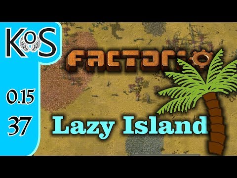 Factorio 0.15 Lazy Bastard Achievement Ep 37: THE NUCLEAR SHUFFLE - Lazy Island, Let's Play Gameplay
