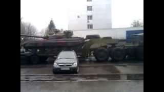 preview picture of video 'Транспортировка танков  10.04.14'