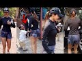 Malaika Arora Looks Short Outfit Outside Diva Yoga Mumbai Celeb