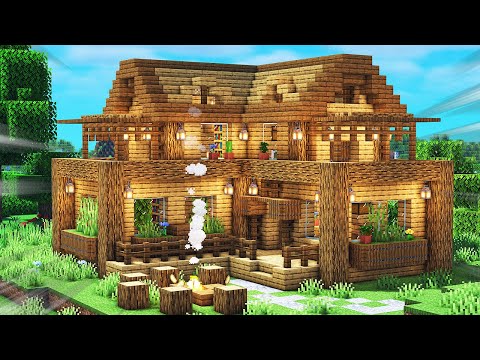 Simple Oak Survival Base - Minecraft Tutorial
