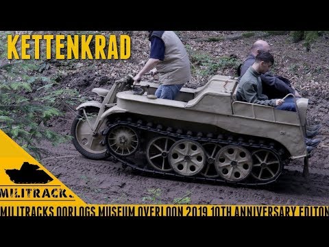In the woods with the Kettenkrad at Militracks 2019.