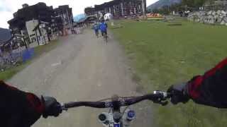 preview picture of video 'Les Orres GOPRO dh piste rouge Gawaline 2014'