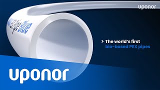 Uponor PEX Pipe Blue: The world´s first bio-based PEX pipes