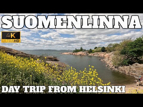 VIAGEM DE UM DIA EM SUOMENLINNA DE HELSÍNQUIA - FINLÂNDIA - 4K - 2023
