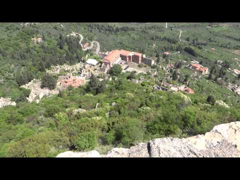 OurTour marvel at the view from the Frankish castle over Mystras, Greece