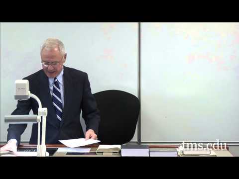 Old Testament Studies II Lecture 07