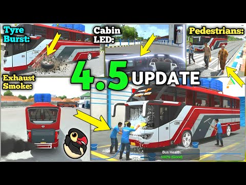 🚚BUSSID 4.5 UPDATE - All New Buses and Features Added in Bus Simulator Indonesia by Maleo