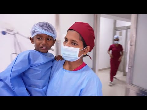 Little Boy Crying and Scared Before Anesthesia