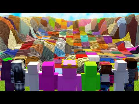 I Put 9 YouTubers in Random Minecraft Chunks