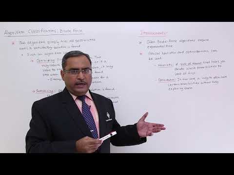 Algorithm Classification Brute Force