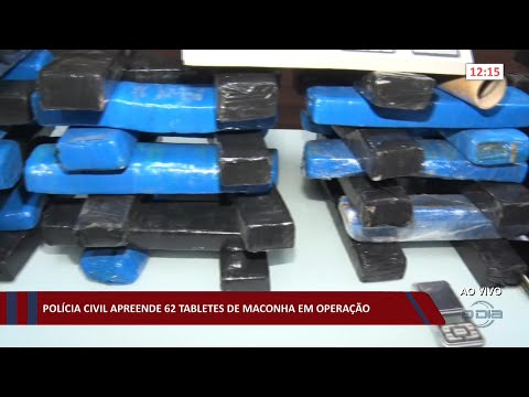 Polícia Civil apreende 62 tabletes de maconha em operação 10 10 2022