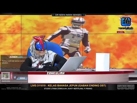 LIVE-311019 :  Kelas Bahasa Jepun [ Tatabahasa Dan Bedah Lagu : Gaban Ending Ost ] - Neen Sensei