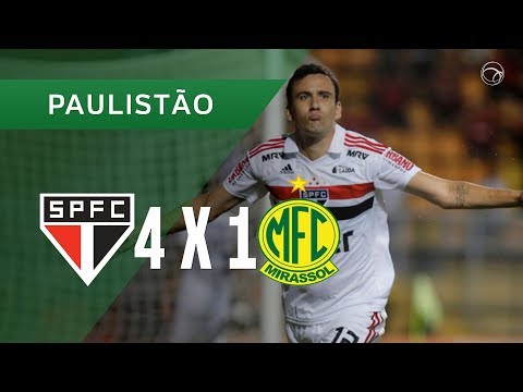 SÃO PAULO 4 X 1 MIRASSOL - GOLS - 19/01 - PAULISTÃO 2019