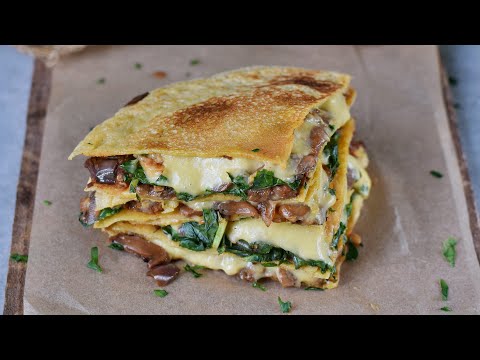 Vegan Spinach Quesadillas Recipe With Eggplant
