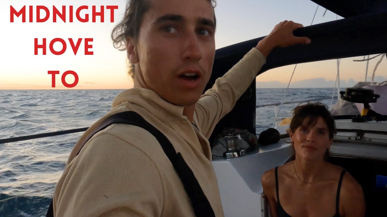 Our 90mi offshore sail as beginners, heaving to for head injury - episode 21