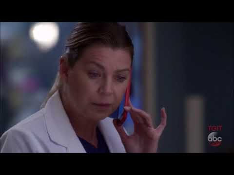 Grey's Anatomy 14x04 Meredith talk with Nathan on the phone