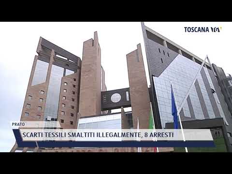2021-06-09 PRATO - SCARTI TESSILI SMALTITI ILLEGALMENTE, 8 ARRESTI