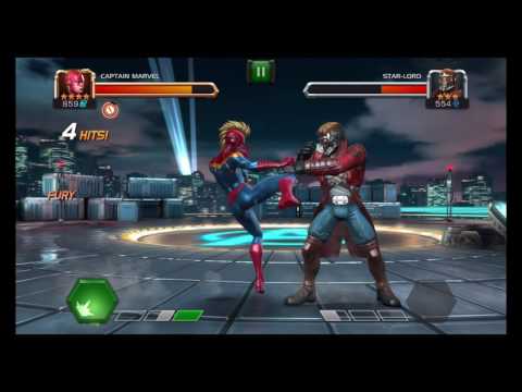 MARVEL CONTEST OF CHAMPIONS: CAPTAIN MARVEL VS STAR-LORD