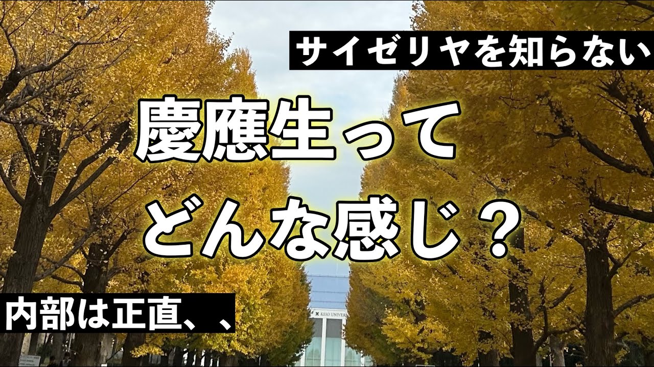 【大学選び】現役慶應生が慶應についてお話しします