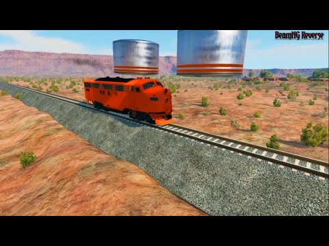 Trains vs Two Hydraulic Press#5 - BeamNG Drive || Trains Crashes || Trains